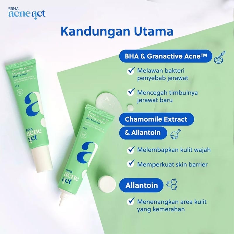 ERHA ACNEACT BHA & CRMDES MOIST 30GR NEW