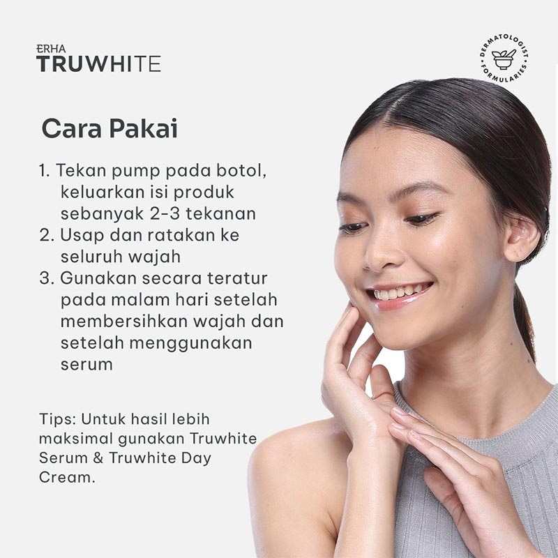 ERHA TRUWHITE ACTVTR NIGHT CRM 30GR NEW