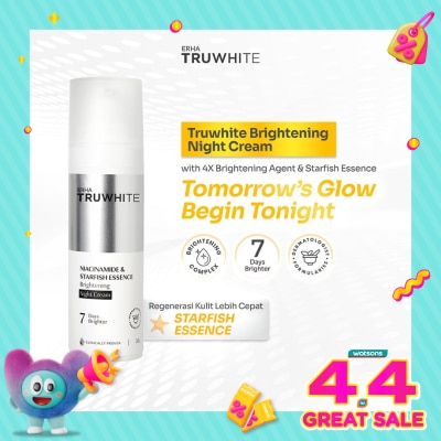 ERHA - Truwhite Niacinamide & Starfish Essence Brightening Night Cream 30g
