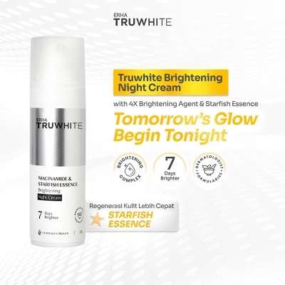 ERHA Truwhite Niacinamide & Starfish Essence Brightening Night Cream 30g