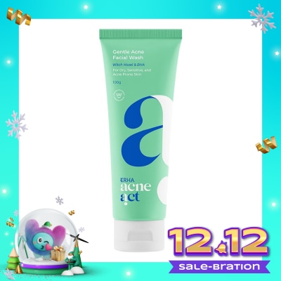 ERHA AcneAct Witch Hazel & BHA Gentle Acne Facial Wash 100g