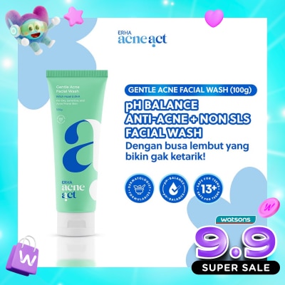 ERHA - AcneAct Witch Hazel & BHA Gentle Acne Facial Wash 100g image