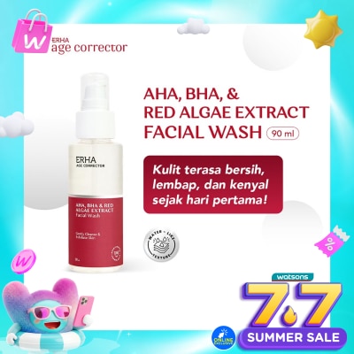 ERHA - Age Corrector AHA, BHA & Red Algae Extract Facial Wash 90ml