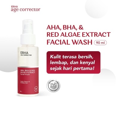 ERHA Age Corrector AHA, BHA & Red Algae Extract Facial Wash 90ml