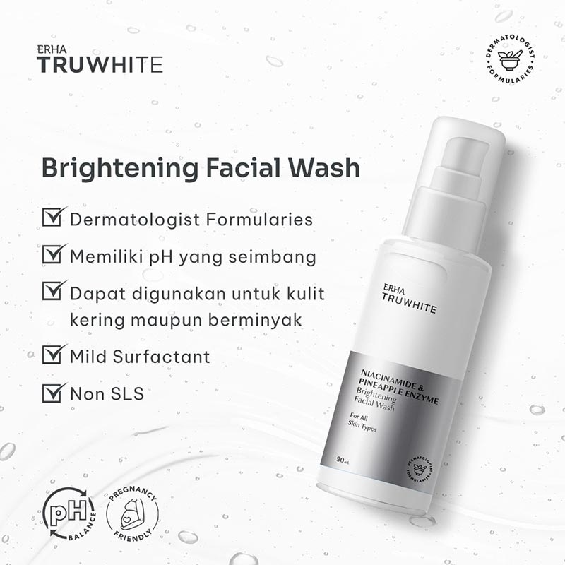 ERHA TRUWHITE FACIAL WASH 90ML NEW