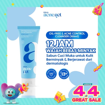 ERHA - Acneact Oil-Free & Acne Control Cleanser 100ml