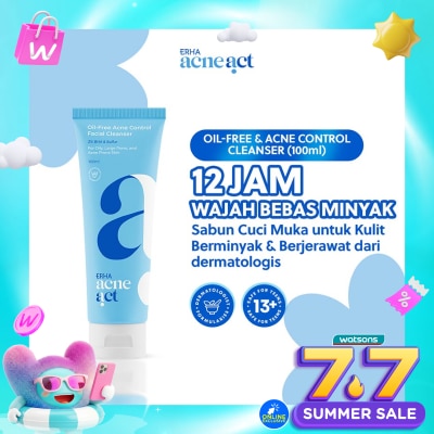 ERHA - Acneact Oil-Free & Acne Control Cleanser 100ml