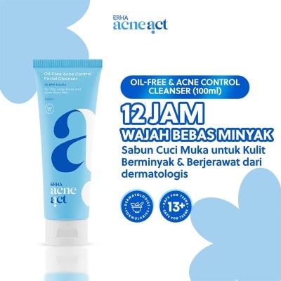 ERHA Acneact Oil-Free & Acne Control Cleanser 100ml