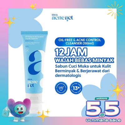 ERHA - Acneact Oil-Free & Acne Control Cleanser 100ml