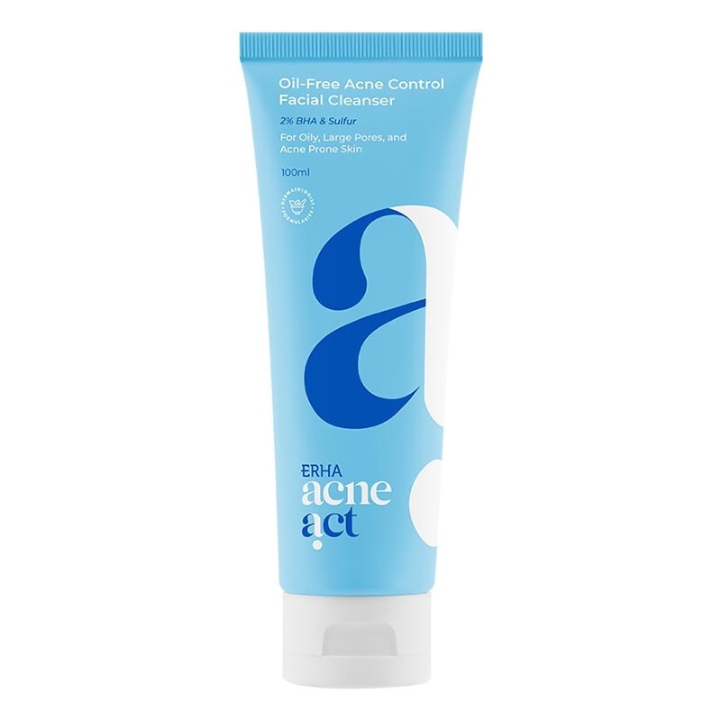 ERHA ACNEACT OILFREE &AA CLNSR 100ML NEW