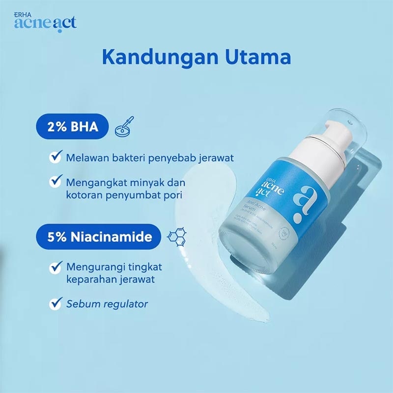 ERHA ACNEACT ANTI ACNE SERUM 30ML NEW