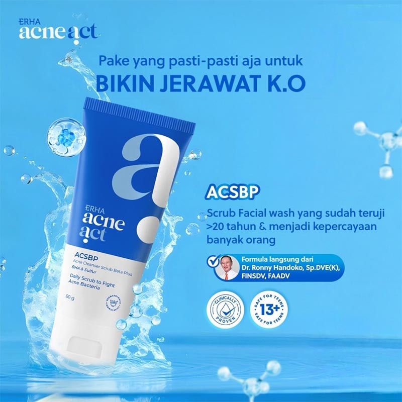 ERHA ACNEACT AC LAB ACSBP 60GR NEW