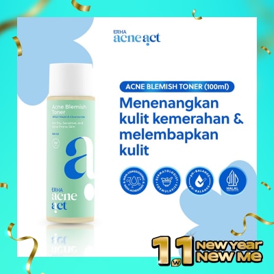 ERHA AcneAct Witch Hazel & Chamomile Acne Blemish Toner 100ml