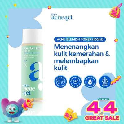 ERHA - AcneAct Witch Hazel & Chamomile Acne Blemish Toner 100ml