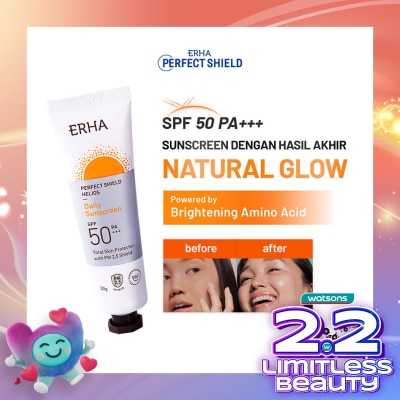 ERHA Perfect Shield Helios SPF50 PA+++ 30g - Daily Sunscreen