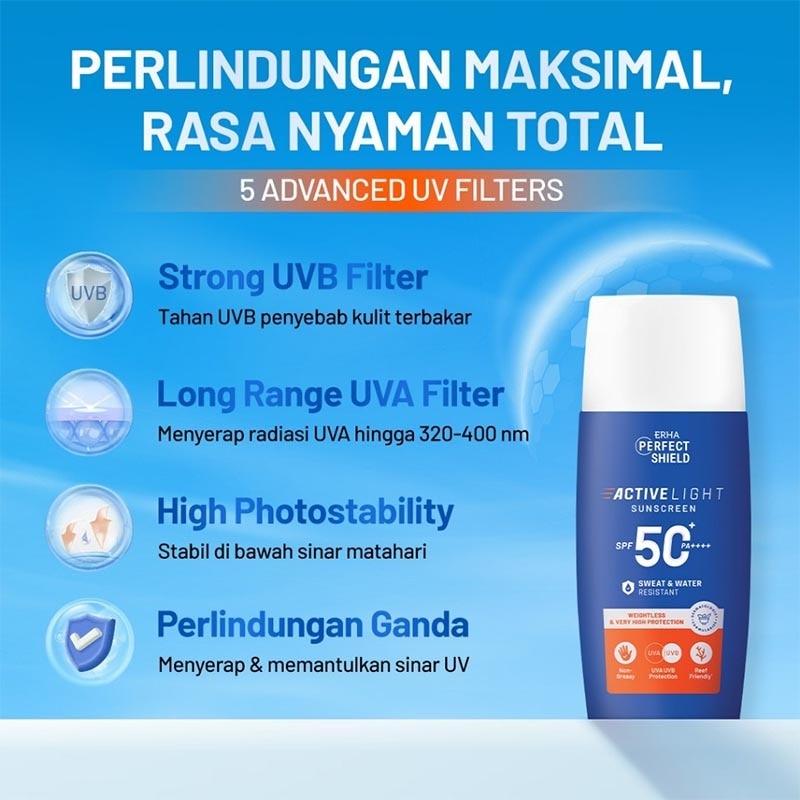 ERHA P/S ACTV LGHT SNSCRN SPF50 50GR NEW