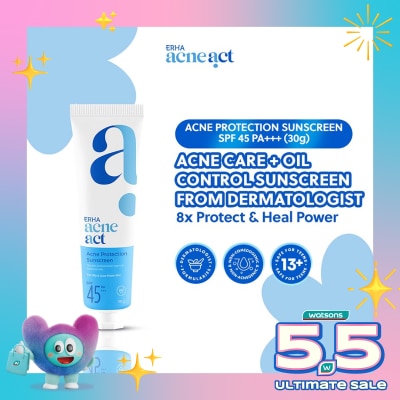 ERHA - AcneAct Acne Protection Sunscreen SPF 45 PA+++ 30g