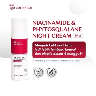 ERHA - Age Corrector Niacinamide & Phytosqualane Night Cream 30g