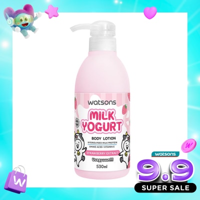 WATSONS - Usagyuuun Milk Yogurt Body Lotion Strawberry Extract 530ml image