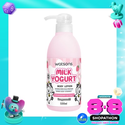 WATSONS - Usagyuuun Milk Yogurt Body Lotion Strawberry Extract 530ml image
