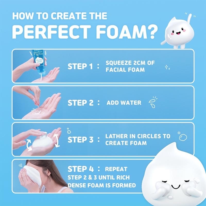 [Buy 1 Get 1] Perfect Whip Beauty Foam Vit C Pores 100g