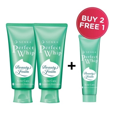 SENKA [Buy 2 Get 1] Perfect Whip Beauty Foam Acne Care 100g