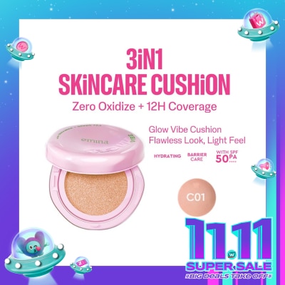 EMINA Glow Vibe Cushion C01 Frost 13g