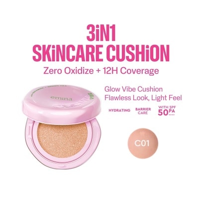 EMINA Glow Vibe Cushion C01 Frost 13g