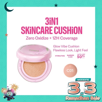 EMINA Glow Vibe Cushion C01 Frost 13g