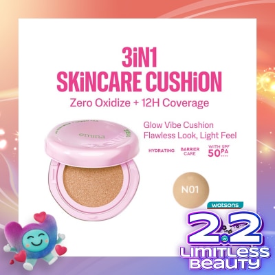 EMINA Glow Vibe Cushion N01 Beam 13g
