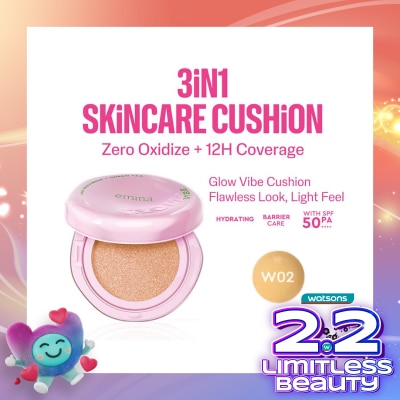 EMINA Glow Vibe Cushion W02 Buff 13g