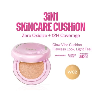 EMINA Glow Vibe Cushion W02 Buff 13g
