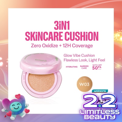 EMINA Glow Vibe Cushion W03 Maple 13g