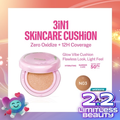 EMINA Glow Vibe Cushion N03 Creme 13g