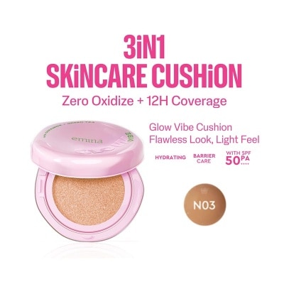 EMINA Glow Vibe Cushion N03 Creme 13g