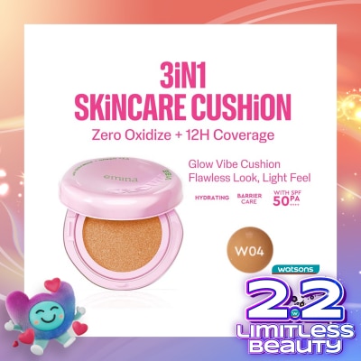 EMINA Glow Vibe Cushion W04 Dune 13g