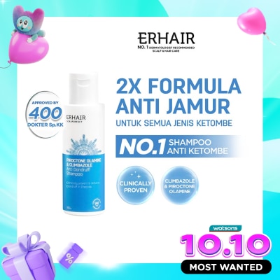 ERHA Scalperfect Piroctone Olamine & Climbazole Anti Dandruff Shampoo 100ml image