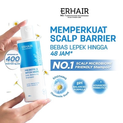 ERHA Scalperfect Prebiotics & Witch Hazel Extract Daily Balancing Shampoo 250ml