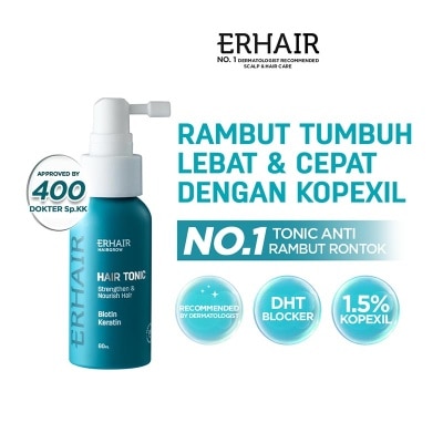 ERHA HairGrow Hair Tonic Strengthen & Nourish Hair Biotin Keratin 60ml