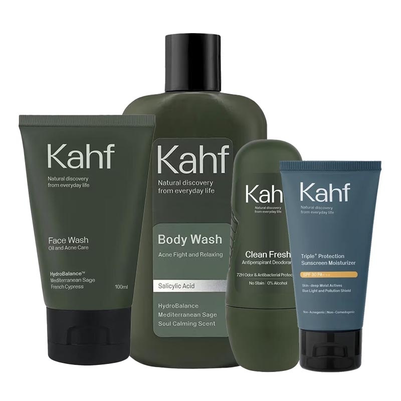 Decode Bundling Oily And Acne Calming Set - Untuk Kulit Berminyak Dan Berjerawat - Paket Skincare Dan Personal Care Pria