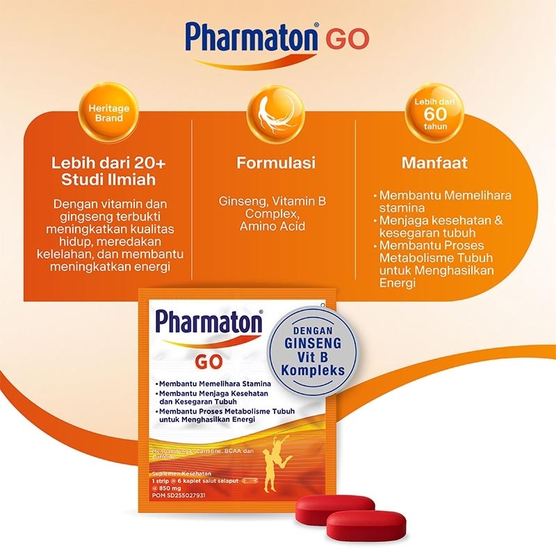 Pharmaton Go 6'S (Strip)