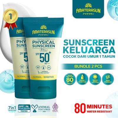 AMATERASUN Twin Pack Physical Sunscreen SPF 50+ PA++++ 30g - Bundle