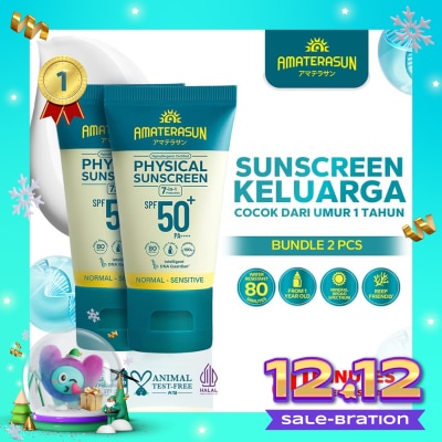 AMATERASUN Twin Pack Physical Sunscreen SPF 50+ PA++++ 30g - Bundle