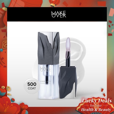 MAKE OVER Amplify Fluid Glass Lip Gloss 500 Coat 4.7g