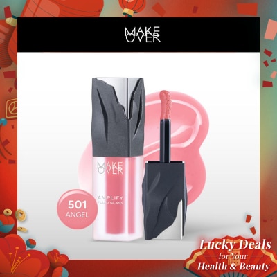 MAKE OVER Amplify Fluid Glass Lip Gloss 501 Angel 3.8g