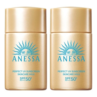 ANESSA Twin Pack Perfect UV Sunscreen Skincare Milk 20ml - Bundle