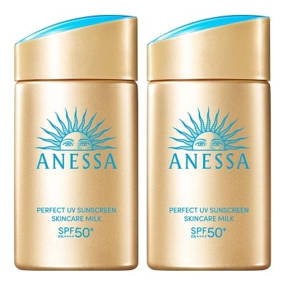 ANESSA Twin Pack Perfect UV Sunscreen Skincare Milk 60ml - Bundle