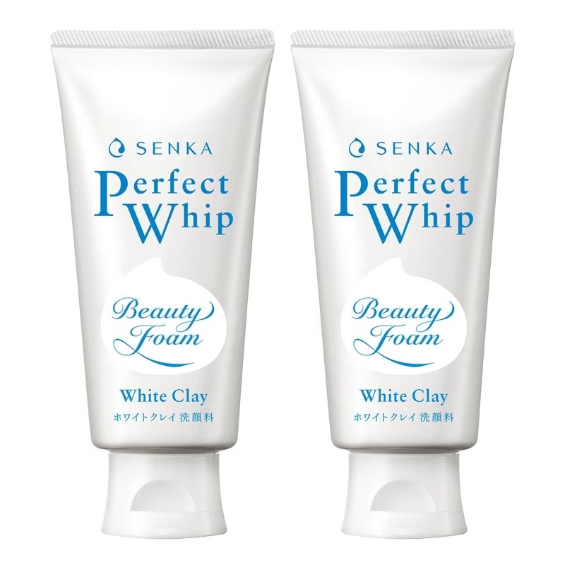Twin Pack Perfect Beauty Foam White Clay 120g