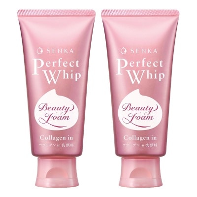 SENKA Twin Pack Perfect Whip Beauty Foam Collagen In 120g