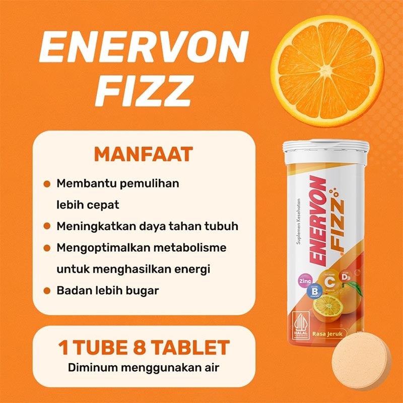 Fizz Effervescent Rasa Jeruk Tablet 8'S